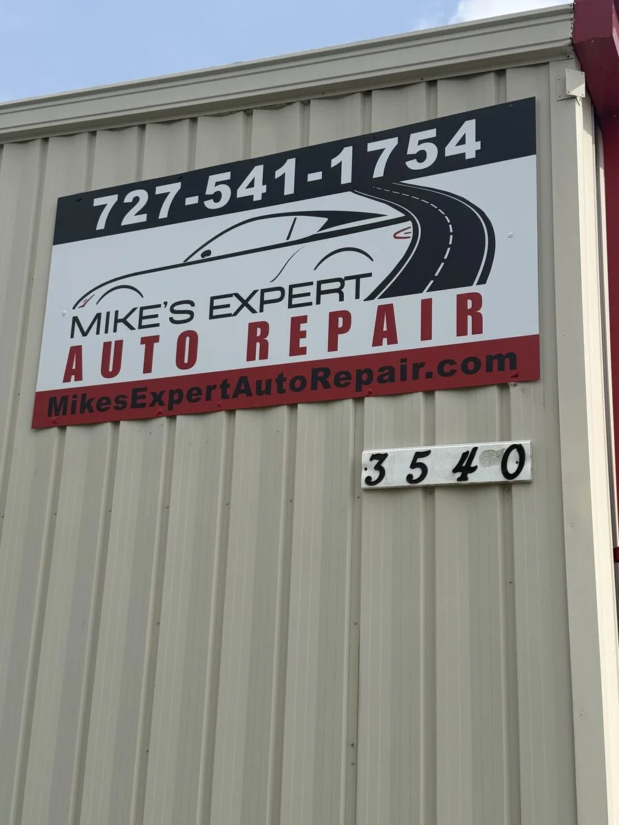 Mike's Expert Auto Repair new shop sign